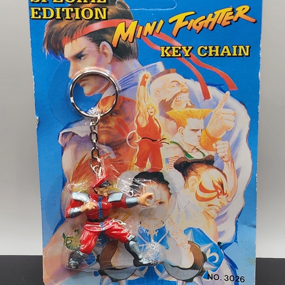 Mini Fighter Key Chain - Red - Picture 1 of 4